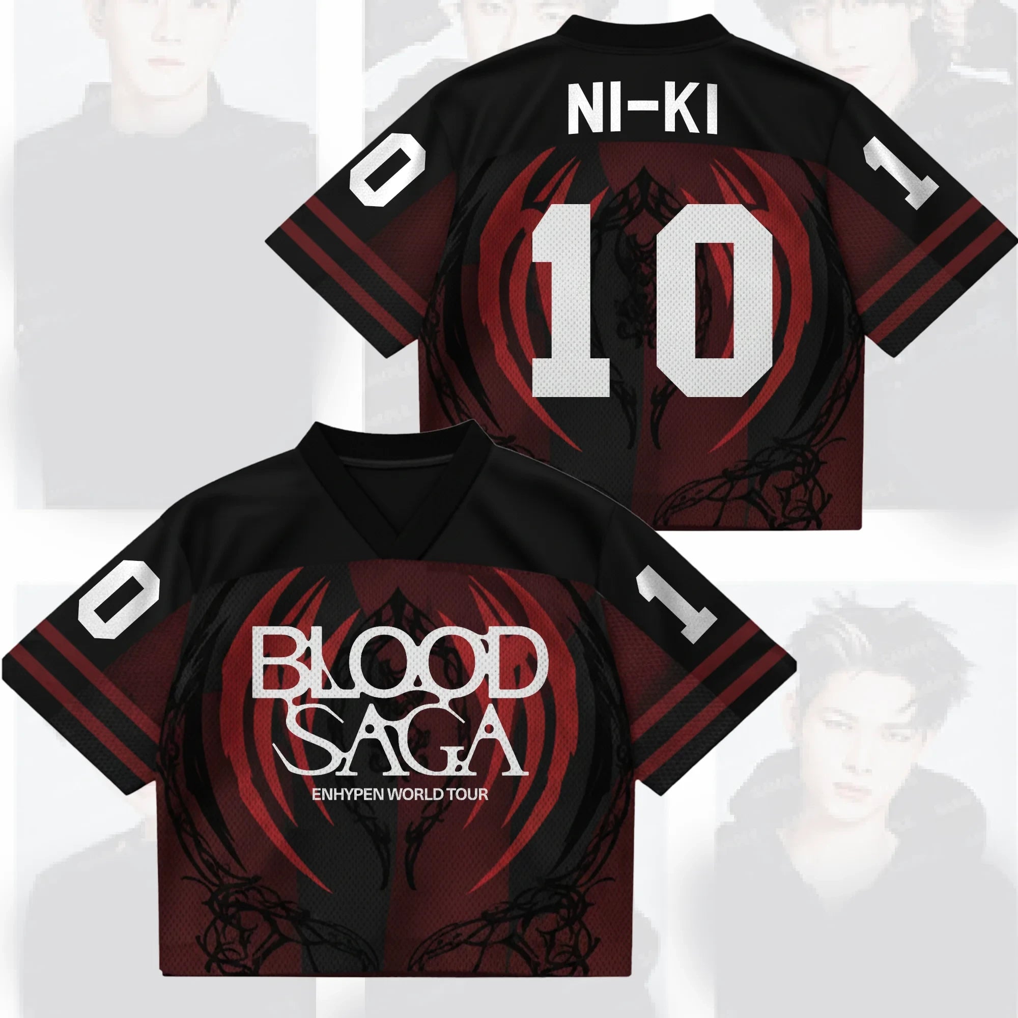 Vampire Story Enhypen Blood Saga World Tour Jersey Ni-Ki Jersey Enhypen Concert Merch 2026 - Merchluma