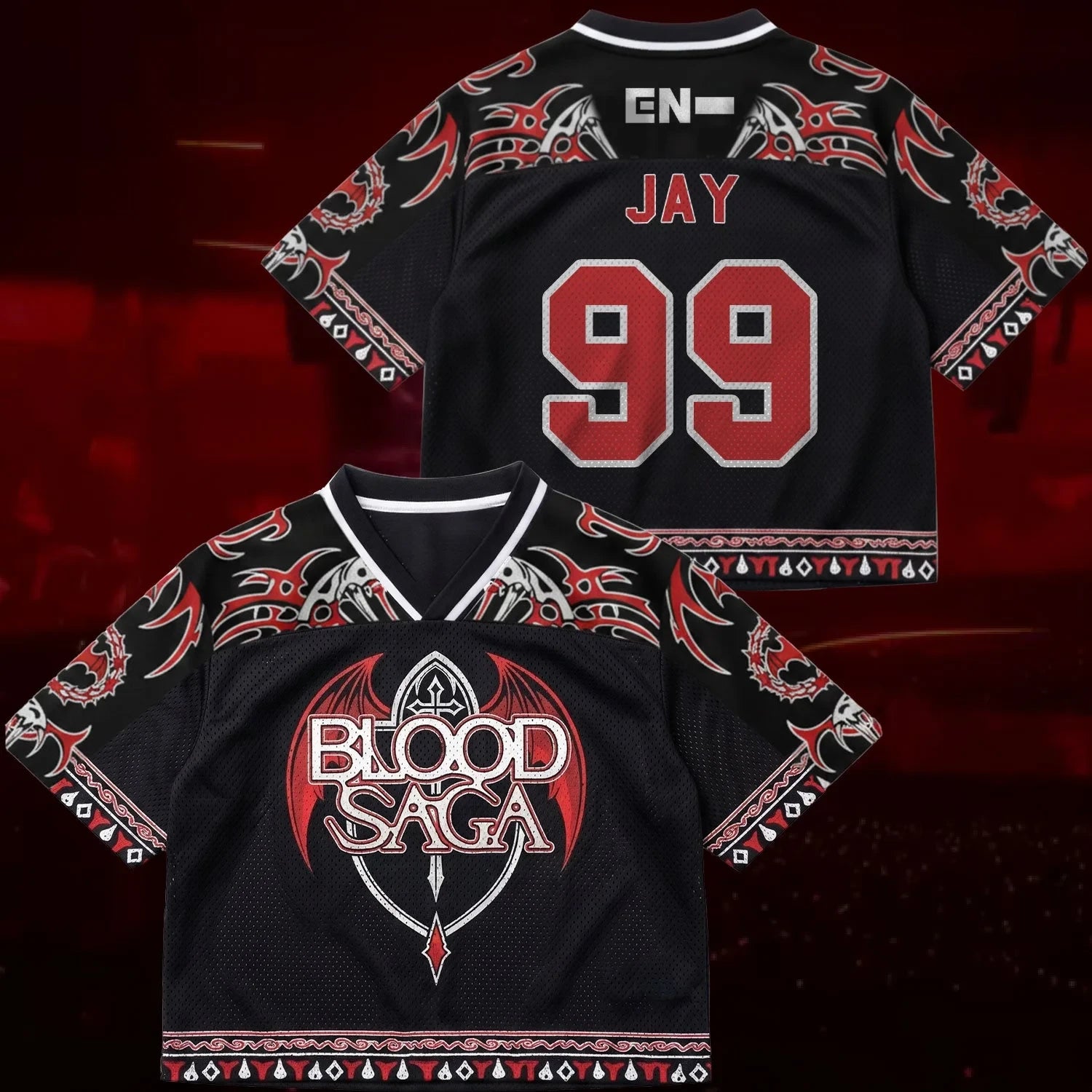 Theatrical Blood Saga World Tour Enhypen Jersey 99 Jay Enhypen Merch 2026 Concert Outfits - Merchluma