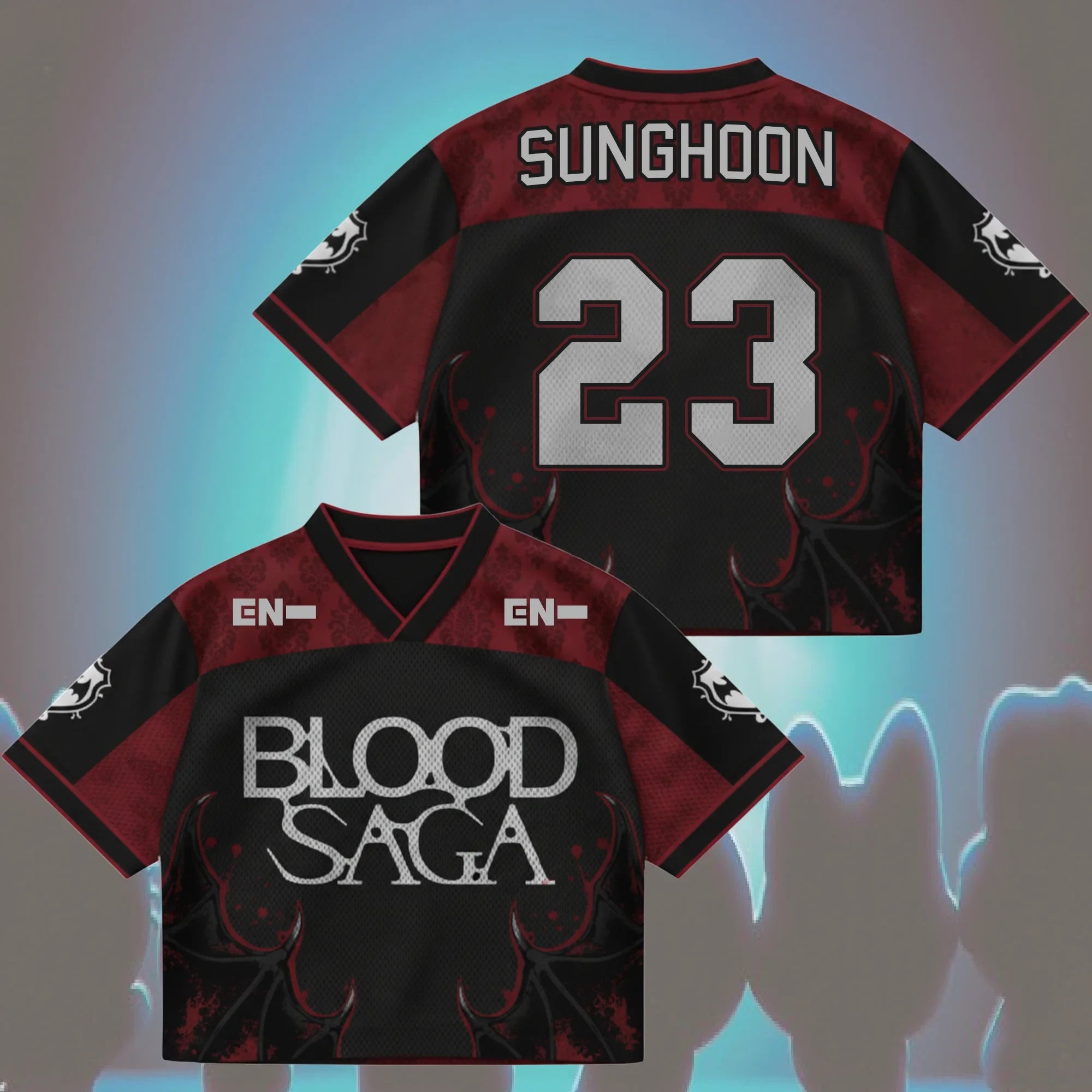 Sunghoon #23 Enhypen Merch Blood Saga Enhypen World Tour Jersey Gifts For BFF - Merchluma