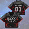 Heeseung #01 Enhypen Merch Blood Saga Enhypen World Tour Jersey Presents For Music Lovers - Merchluma