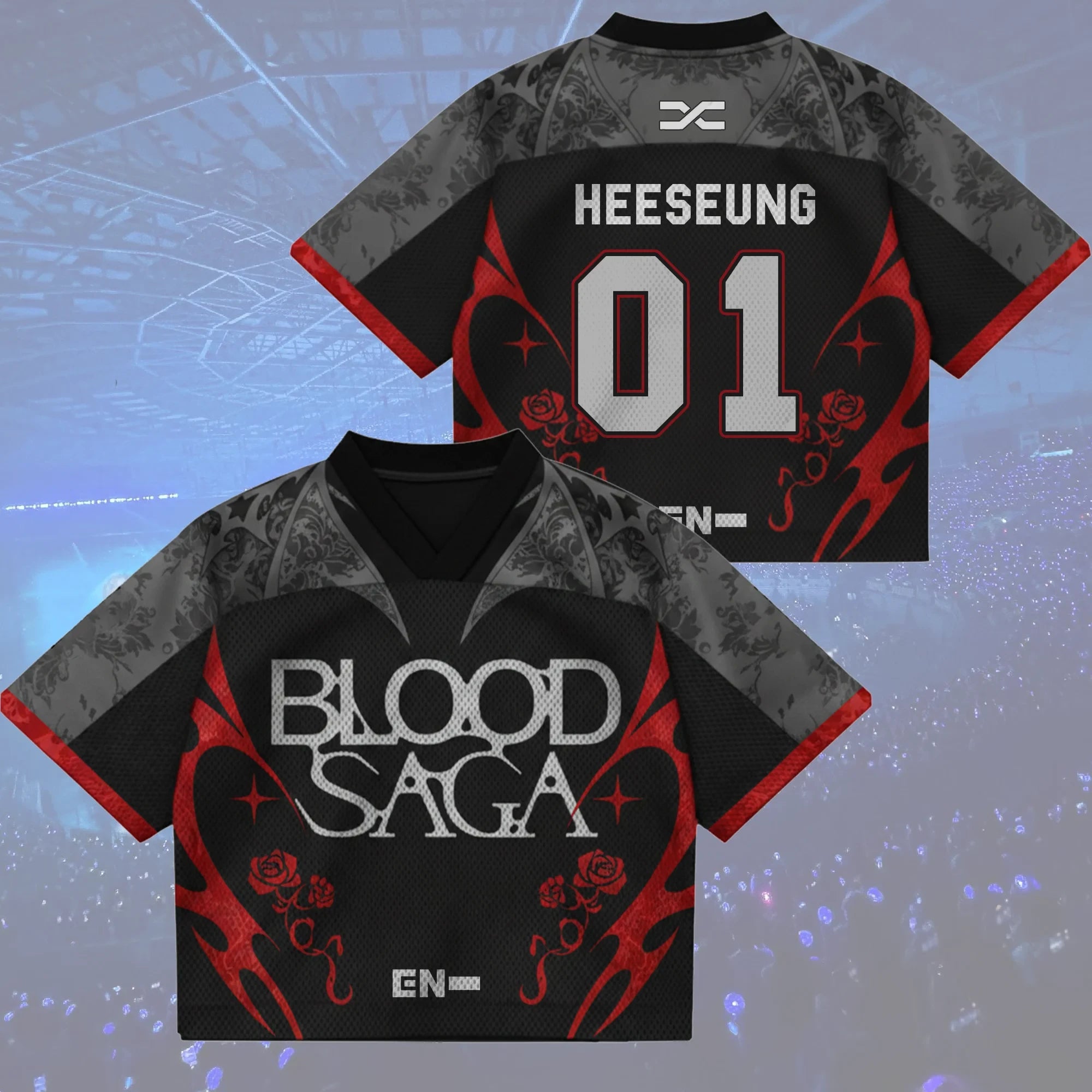 Heeseung #01 Enhypen Merch Blood Saga Enhypen World Tour Jersey Presents For Music Lovers - Merchluma