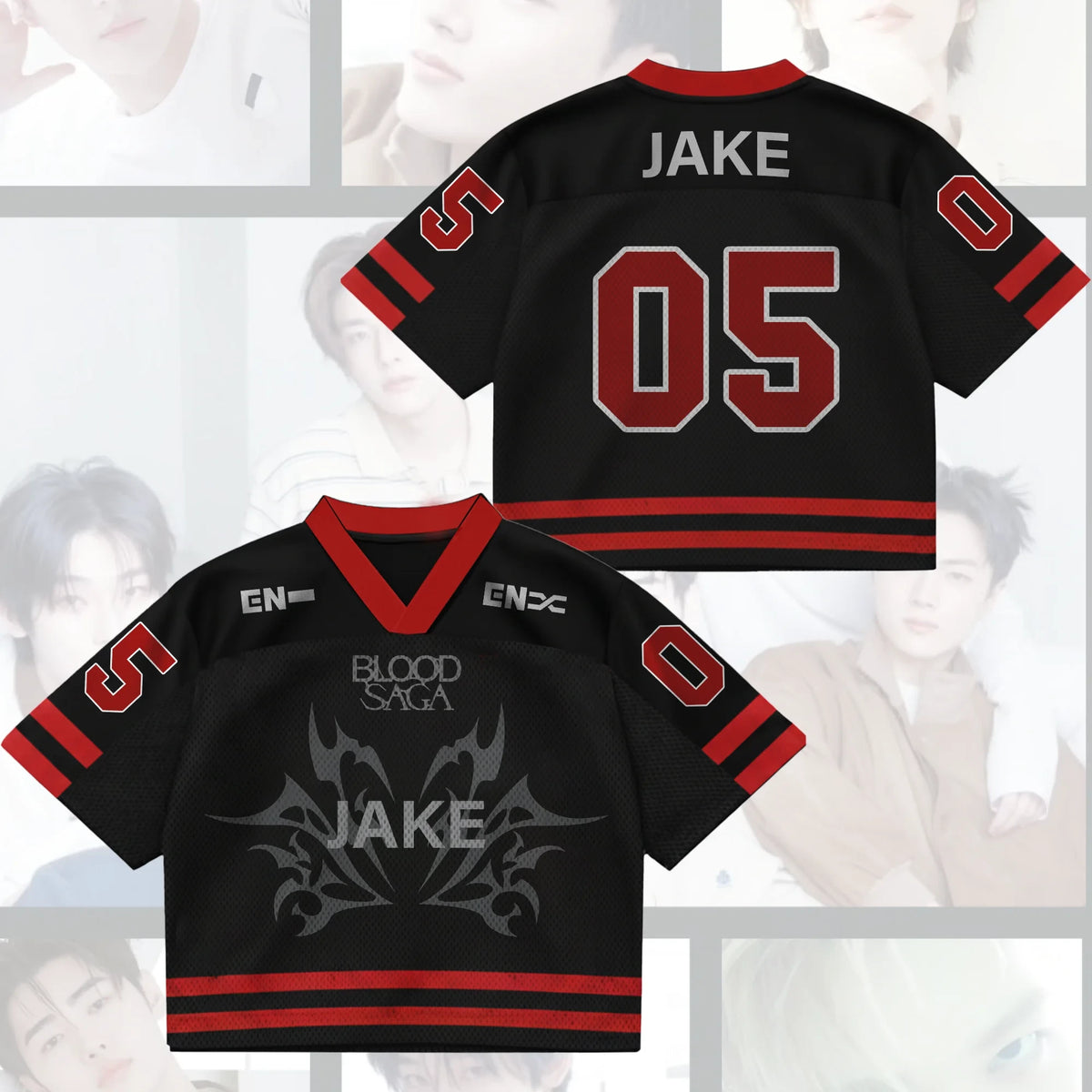 Jake #05 Enhypen Merch Dark Core Enhypen Blood Saga World Tour Jersey Music Fan Gifts - Merchluma