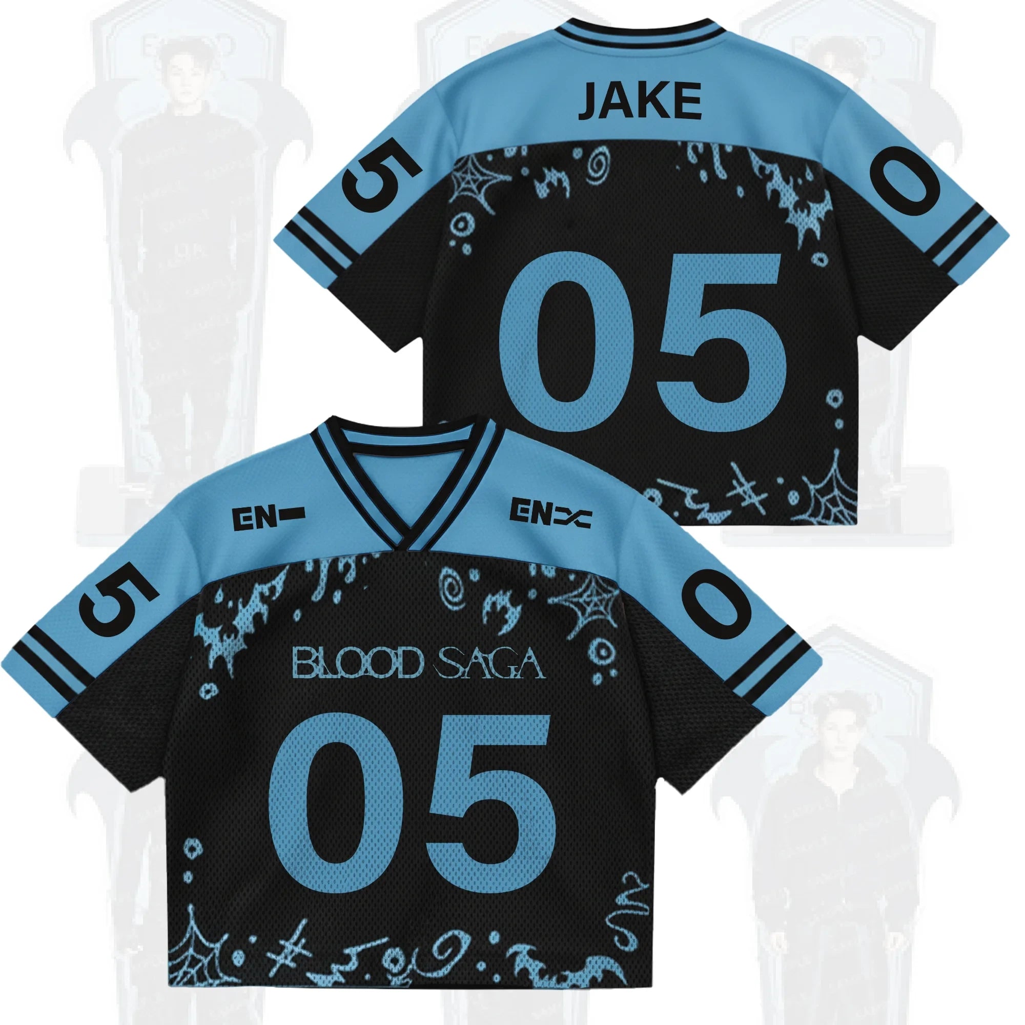 Jake #05 Enhypen Merch The Sin Vanish Enhypen Blood Saga World Tour Jersey Gifts For Besties - Merchluma