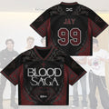 Jay #99 Enhypen Merch Blood Saga Enhypen Tour Jersey Gothic Bat Wing Apparel Gifts For Fan - Merchluma