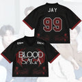 Jay #99 Enhypen Merch Nightshade Wing Enhypen Blood Saga World Tour Jersey Fan Apparel - Merchluma