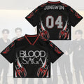 Jungwon #04 Enhypen Merch Blood Saga Enhypen World Tour Jersey Gift Ideas For Her - Merchluma
