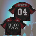 Jungwon #04 Enhypen Merch Blood Saga Enhypen World Tour Jersey Gifts For Her - Merchluma