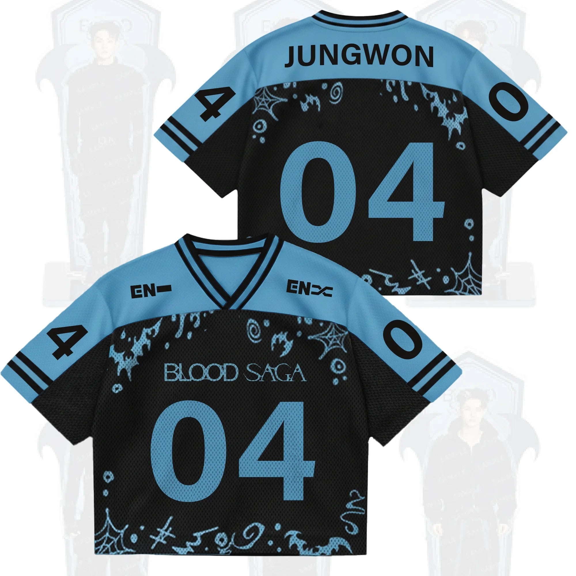 Jungwon #04 Enhypen Merch The Sin Vanish Enhypen Blood Saga World Tour Jersey Gifts For BFF - Merchluma