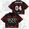 Jungwon #04 Enhypen Merch Vampire Heart Blood Saga Enhypen World Tour Jersey Gifts For BFF - Merchluma