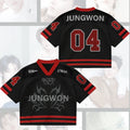 Jungwon 04 Enhypen Blood Saga Merch 2026 Dark Core Enhypen Blood Saga World Tour Jersey Gifts - Merchluma