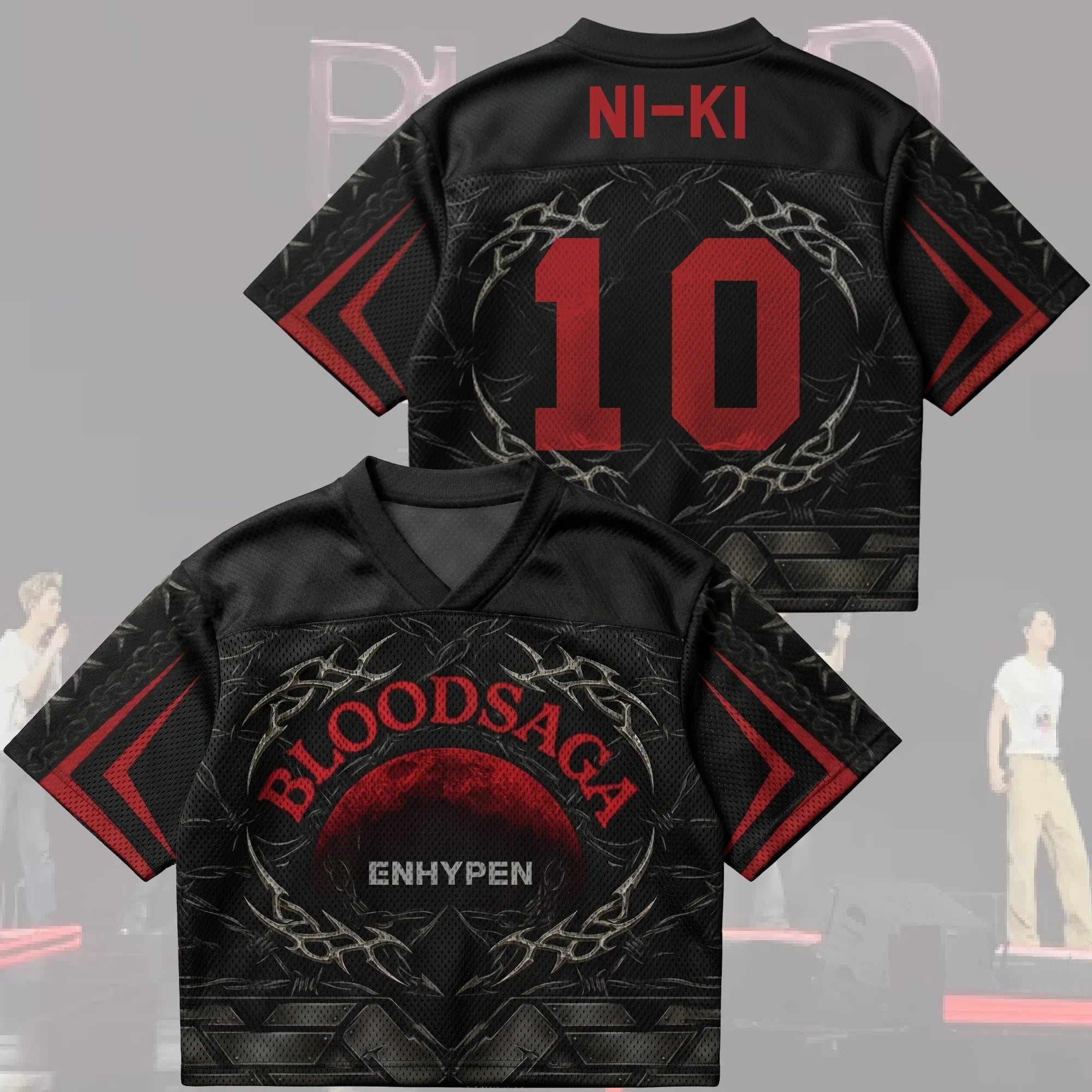 Knife Style Blood Saga Enhypen World Tour Jersey Enhypen Merch Blood Saga 2026 Ni-Ki 10 Apparel - Merchluma