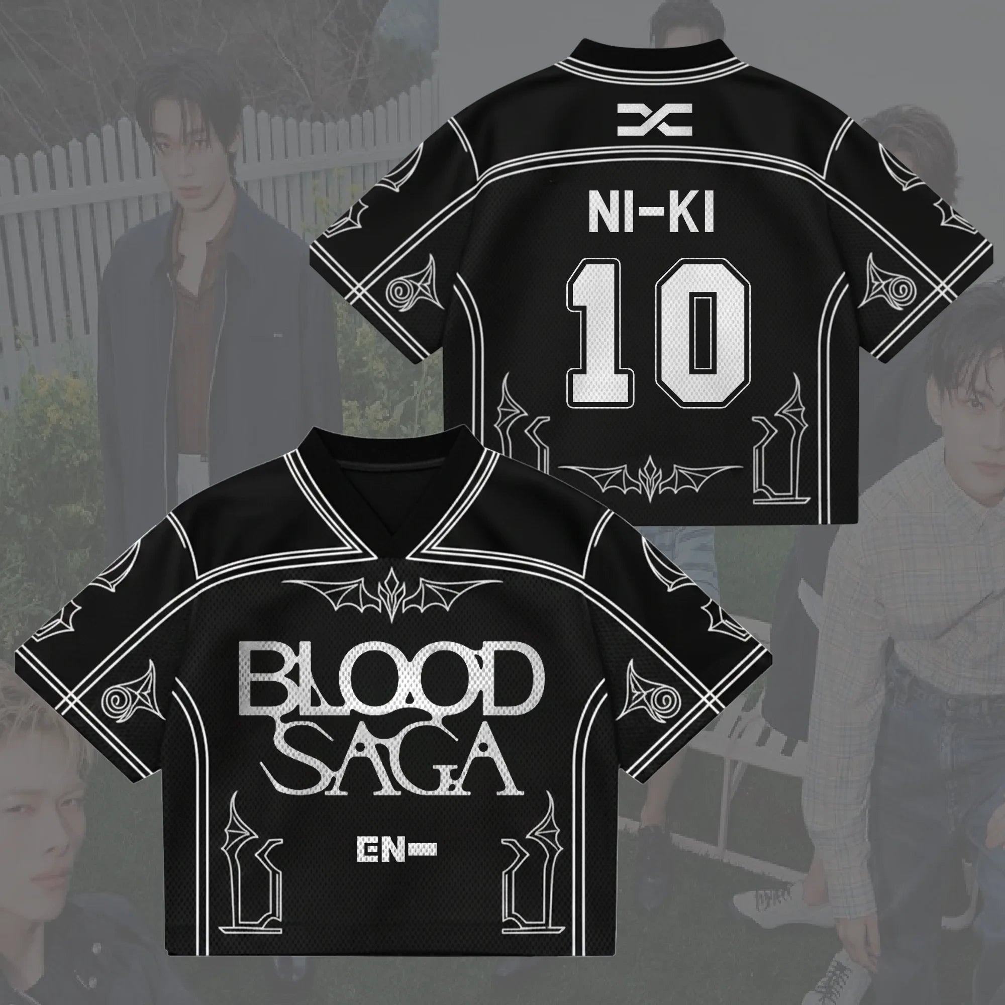 Ladylike Blood Saga Enhypen World Tour Jersey 10 Ni-Ki Enhypen Merch Music Lovers Gifts - Merchluma