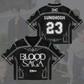 Ladylike Blood Saga Enhypen World Tour Jersey 23 Sunghoon Enhypen Merch Gifts For Music Fans - Merchluma