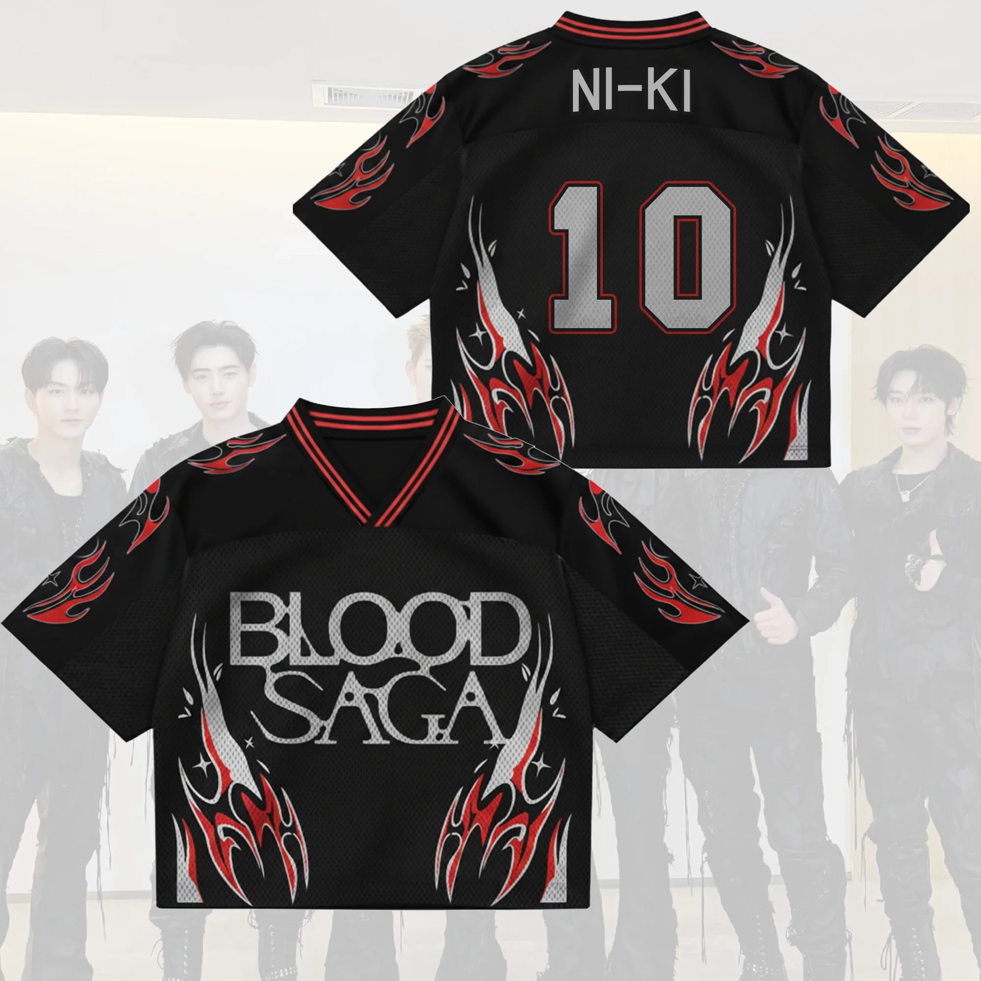 Ni-Ki #10 Enhypen Merch Blood Saga Enhypen World Tour Jersey Gift Ideas For Music Lovers - Merchluma