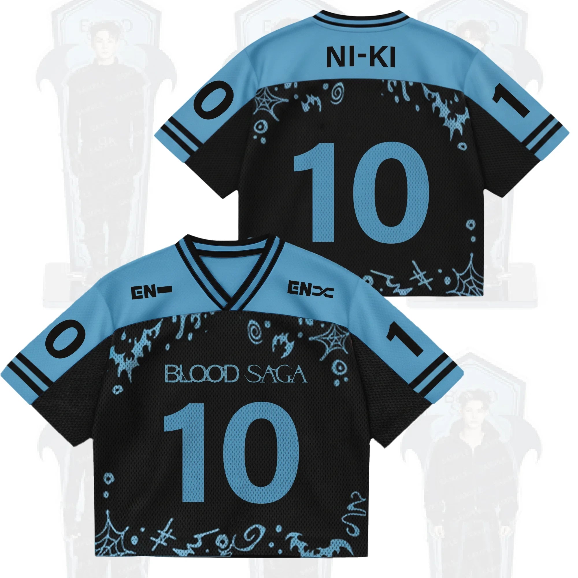 Ni-Ki #10 Enhypen Merch The Sin Vanish Enhypen Blood Saga World Tour Jersey Gifts For BFF - Merchluma