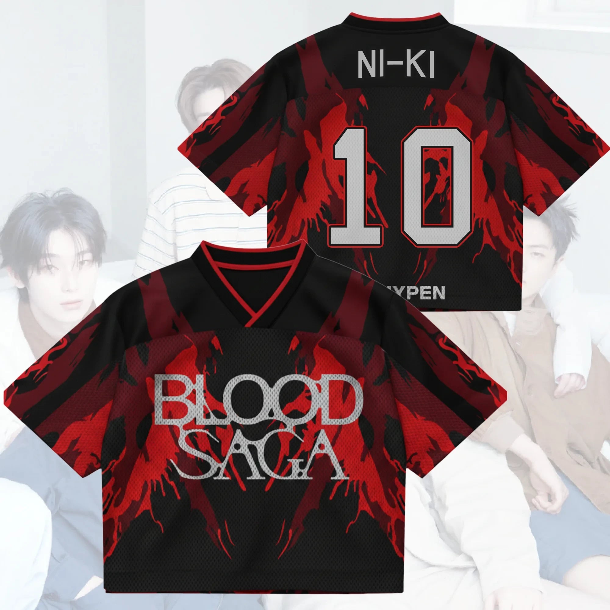 Ni-Ki Jersey Crimson Awakening Blood Saga Enhypen World Tour Jersey 2026 Enhypen Kpop Merch - Merchluma