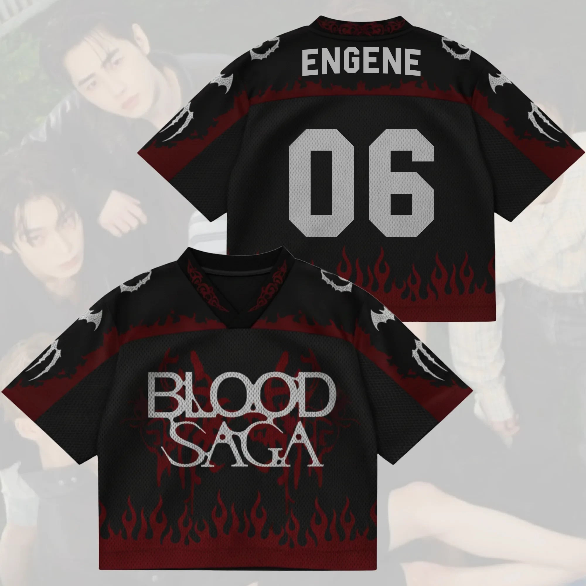 Scarlet Covenant Blood Saga Enhypen World Tour Jersey 06 Engene Enhypen Merch Gifts For Fan - Merchluma