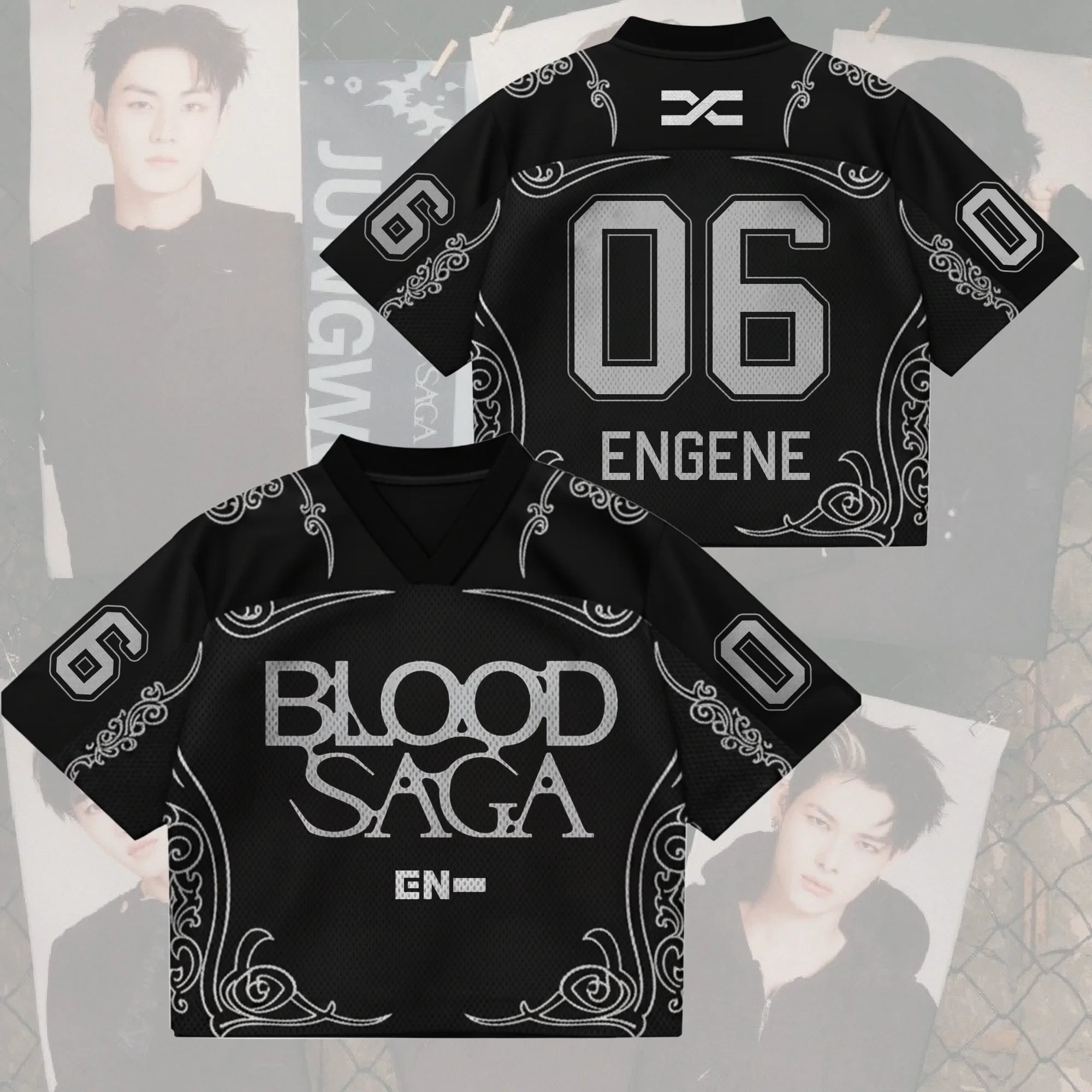 Shadow Duke Enhypen Blood Saga World Tour Jersey 06 Engene Enhypen Merch Gifts For Girlfriend - Merchluma