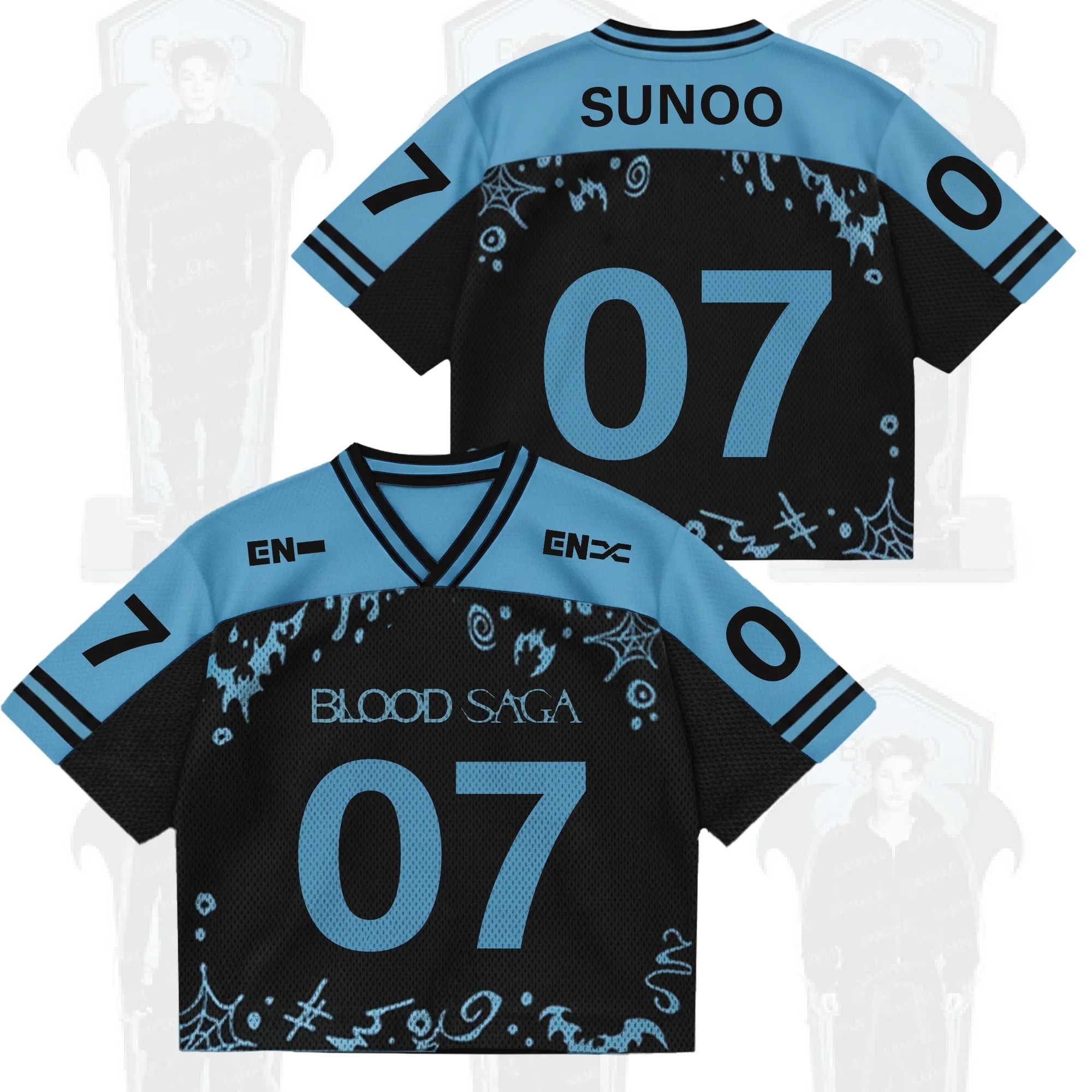 Sunoo #07 Enhypen Merch The Sin Vanish Enhypen Blood Saga World Tour Jersey Gifts For Friends - Merchluma
