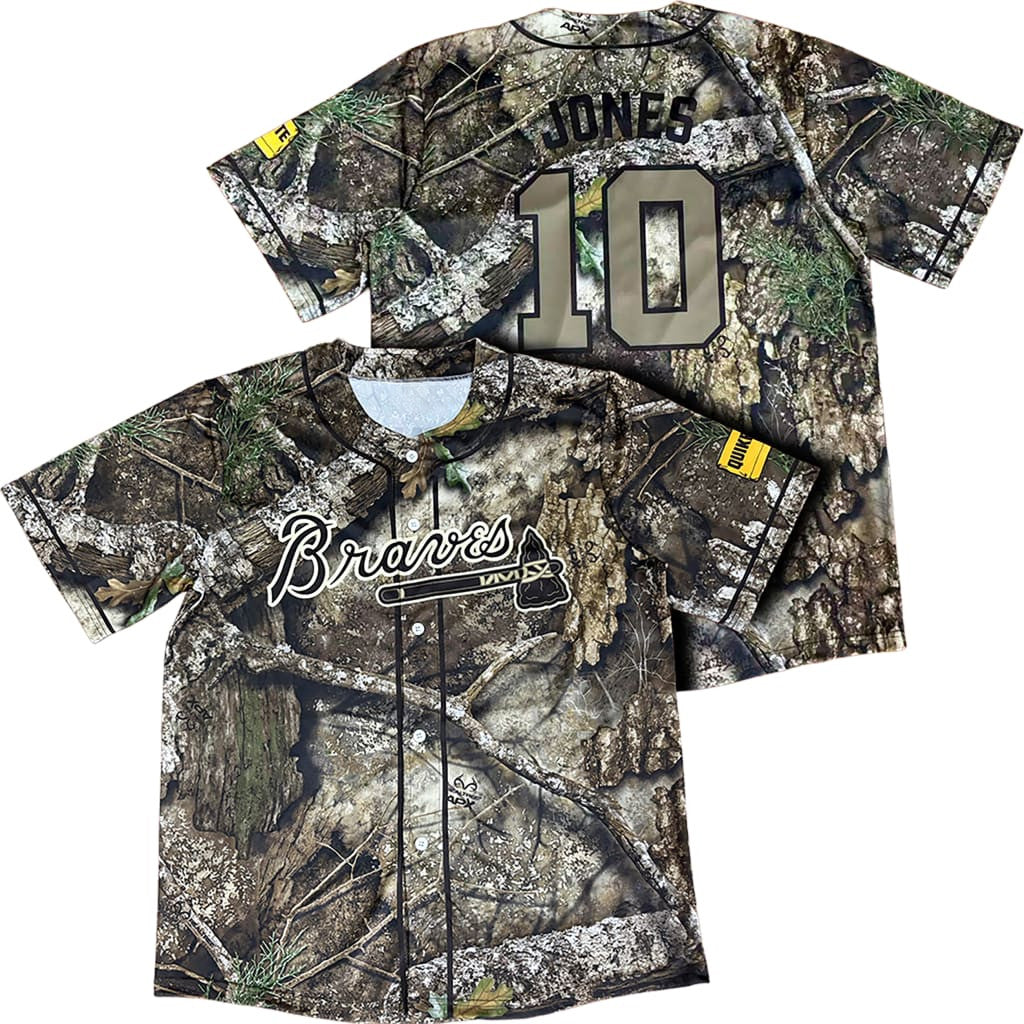 #10 Chipper Jones Jersey Shirt Atlanta Braves Hunting And Fishing Night 2026 Baseball Jersey - Merchluma