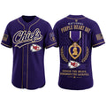 Kansas City Chiefs 2026 Purple Heart Day Baseball Jersey Chiefs Merch Present For Veteran - Merchluma