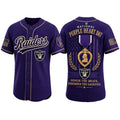 LV Raiders 2026 Purple Heart Day Baseball Jersey Raiders Merch Veteran Honor Apparel Fan Gifts - Merchluma