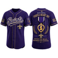 New Orleans Saints 2026 Purple Heart Day Baseball Jersey Saints Merch Best Football Gifts - Merchluma