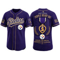 Pittsburgh Steelers 2026 Purple Heart Day Baseball Jersey Pittsburgh Steelers Merch Fan Gifts - Merchluma