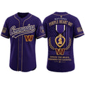 Washington Commanders 2026 Purple Heart Day Baseball Jersey Commanders Merch Military Gifts - Merchluma