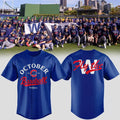 Chicago Cubs October Postseason Fly The W Baseball Jersey Cubs Merch 2026 Cool Baseball Gifts - Merchluma