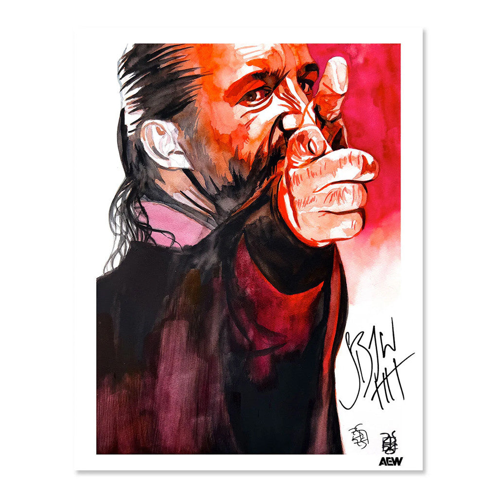 AEW Merch 2026 Jay White Autographed Rob Schamberger Poster Wall Art Decor Gift For Fans - Merchluma