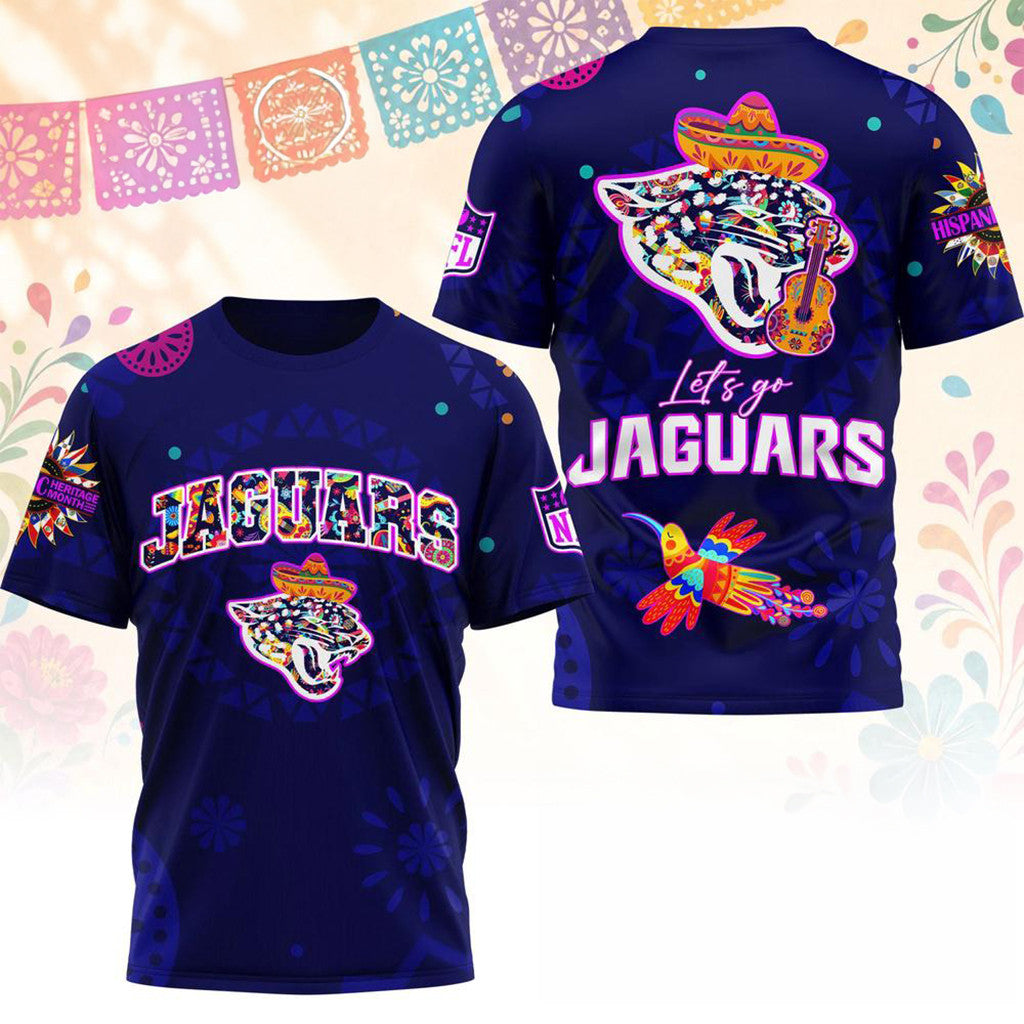 Jacksonville Jaguars 2026 Hispanic Heritage Fiesta T-Shirt Jacksonville Jaguars Merch Fan Gifts - Merchluma