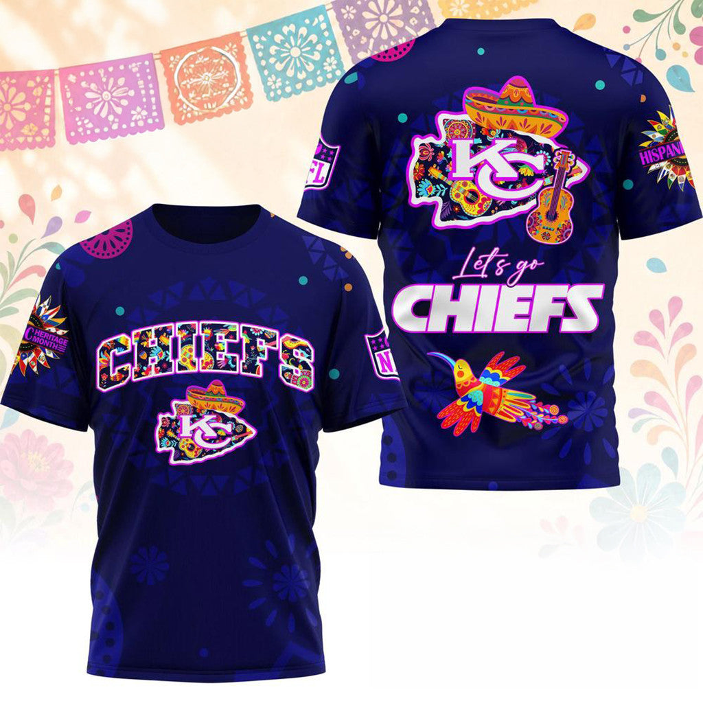 Kansas City Chiefs 2026 Hispanic Heritage Fiesta Shirt Chiefs Merch Best Gift For Football Fans - Merchluma