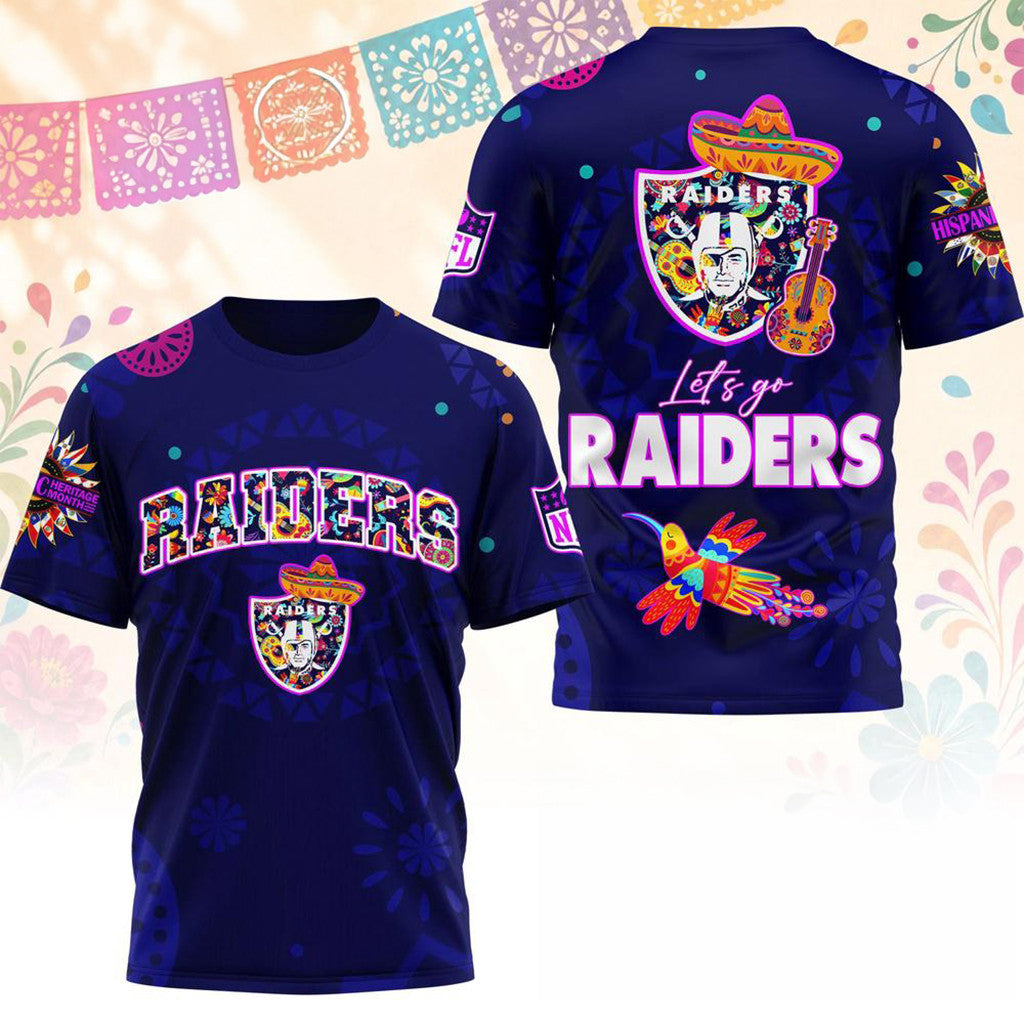 LV Raiders 2026 Hispanic Heritage Fiesta Shirt Raiders Merch Best Gift For Football Lovers - Merchluma