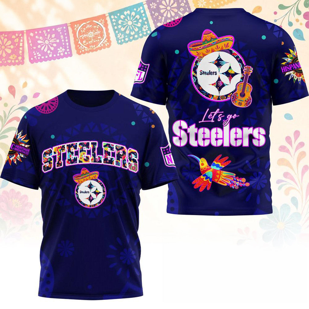 Pittsburgh Steelers 2026 Hispanic Heritage Fiesta Shirt Pittsburgh Steelers Merch Gift For Fans - Merchluma