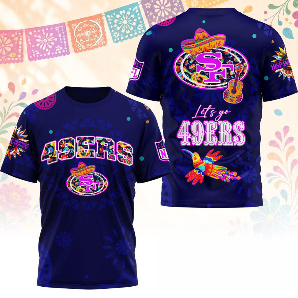 San Francisco 49ers 2026 Hispanic Heritage Fiesta Shirt SF 49ers Merch Football Fan Gift Ideas - Merchluma