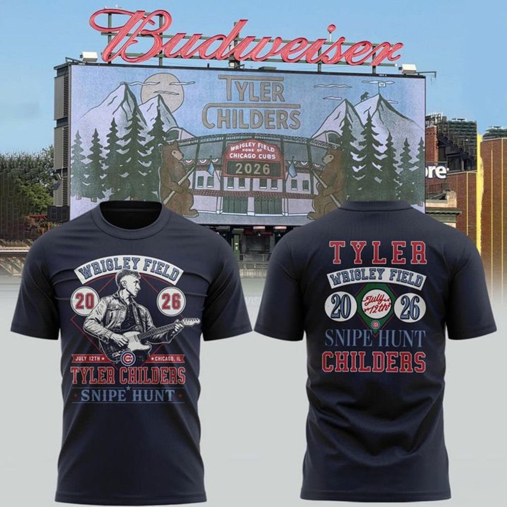 Chicago Cubs X Tyler Childers At Wrigley Field 2026 T-Shirt Tyler Childers Tour Merch Fan Gifts - Merchluma