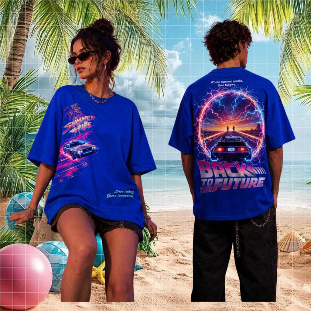 Back To The Future Summer Vibe DeLorean 80s Movie Shirt 2026 Back To The Future Merch Fan Gifts - Merchluma