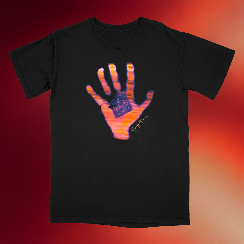 George Harrison Merch 2026 Living In The Material World Hand T-Shirt Gift For Music Lovers - Merchluma