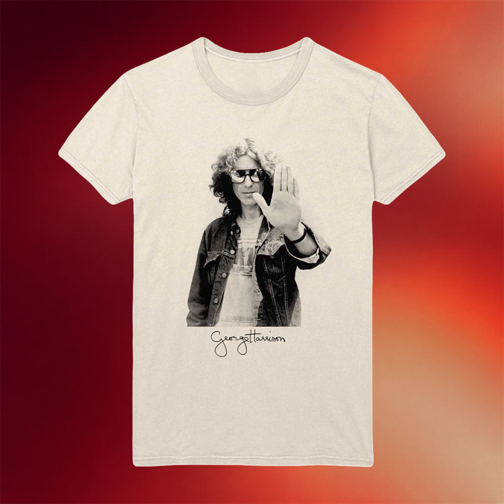 George Harrison Merch 2026 Living In The Material World Portrait T-Shirt Gifts For Music Lovers - Merchluma