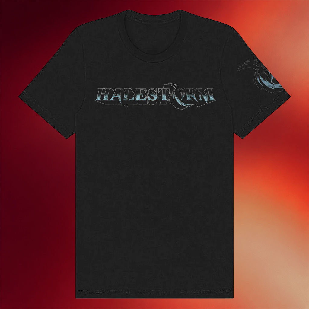 Halestorm Merch 2026 Logo T-Shirt Black Halestorm Band Shirt Present For Rock Lovers - Merchluma