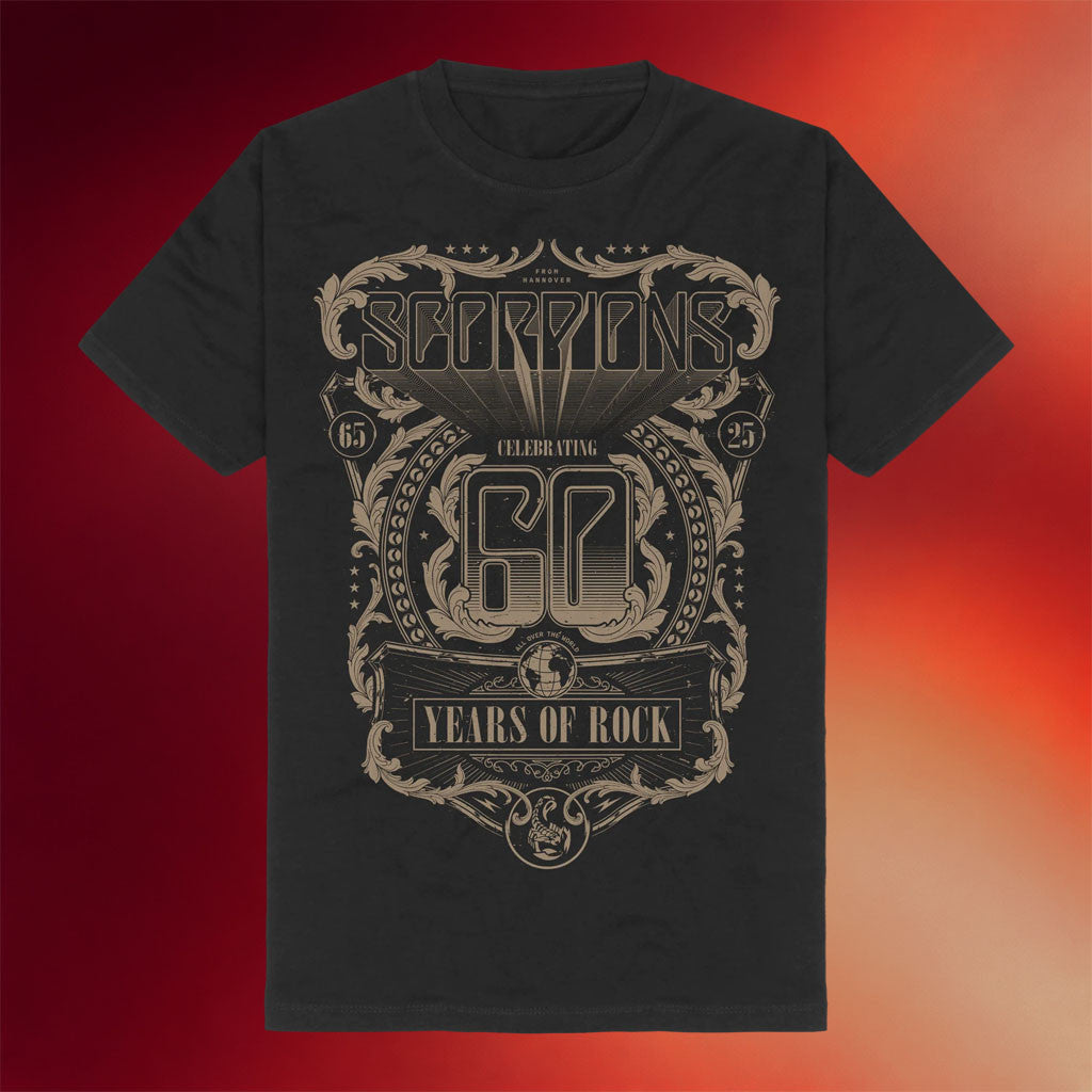 Scorpions Merch 2026 Celebrating 60 Years Of Rock T-Shirt Presents For Music Lovers - Merchluma