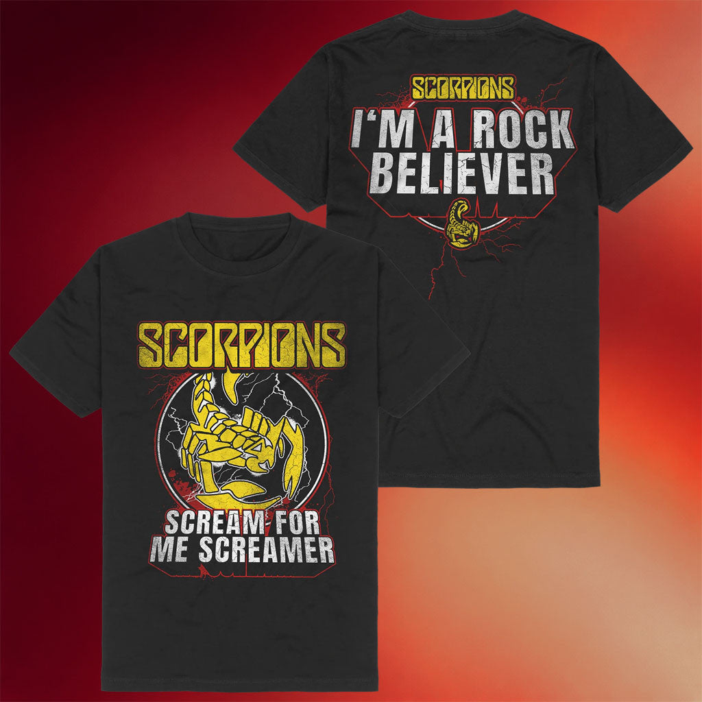 Scorpions Merch 2026 Scream For Me Screamer T-Shirt Cool Gifts For Rock Lovers - Merchluma