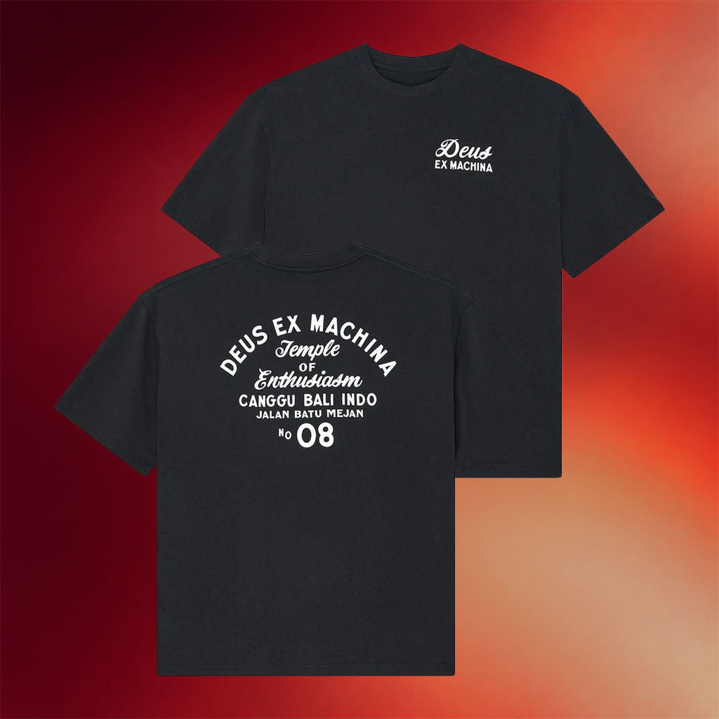 Deus Ex Machina Merch 2026 Canggu Sign T-Shirt Black Gift Ideas For Brothers - Merchluma