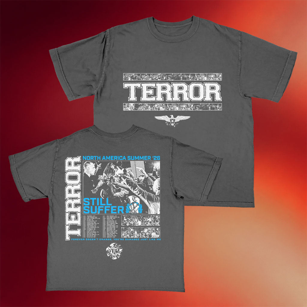 Terror Merch 2026 Still Suffer Record Release Tour T-Shirt Music Gift Ideas For Guys - Merchluma