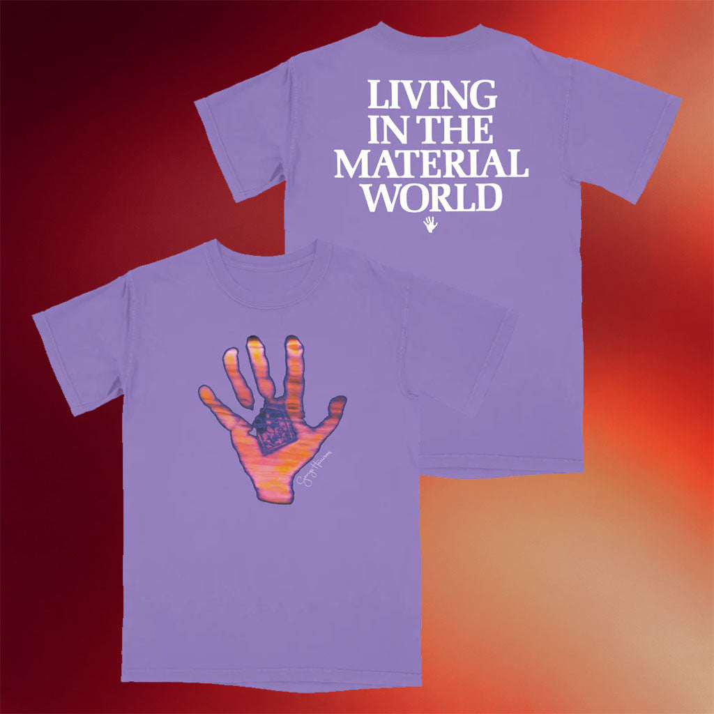 George Harrison Merch 2026 Living In The Material World Hand T-Shirt Gifts For My Wife - Merchluma