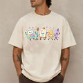 Art Teacher Kawaii Paint Brush Palette Crayon Art Class T-Shirt Back To School Gifts - Merchluma