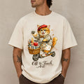 Cat Off To Teach Art T-Shirt Teacher Cute Back To School Apparel Gifts For Cat Lovers - Merchluma