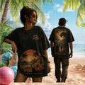 Jurassic Park Summer Vibe Tropical Sunset Adventure Movie Wash Shirt Jurassic Park Merch Fan Gifts - Merchluma