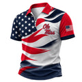 Ole Miss Rebels Freedom Wave Zipper Polo Shirt 2026 Ole Miss Rebels Merch Brother Gift Ideas - Merchluma